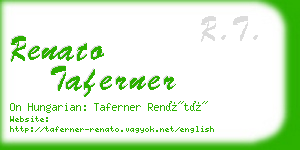 renato taferner business card